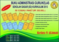 Buku Administrasi Guru & Kelas Sekolah Dasar SD K13 Kelas 5 ISI 12