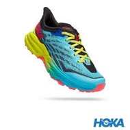 HOKA 女 Speedgoat 5 寬楦 越野鞋 潛水藍/黑