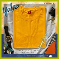 ∮ ├ ◹ YALEX Yellow Gold | ROUNDNECK | Red Label | Plain Shirt
