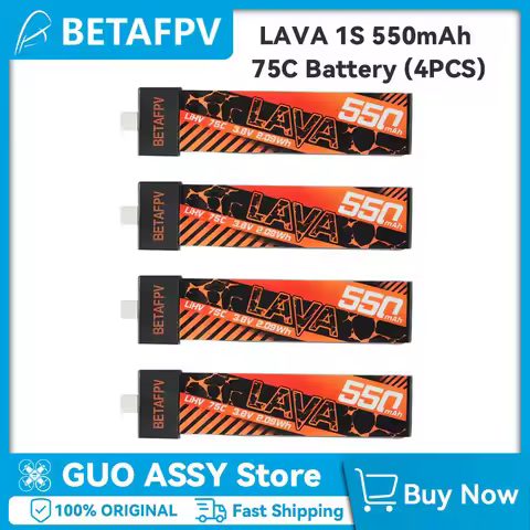 BETAFPV for Meteor75 Cetus Pro Cetus X FPV LAVA 1S 550mAh 75C Battery (4PCS)