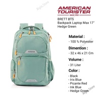 Backpack American Tourister Brett Bts Laptop Max 17" Hedge Green