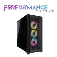 Corsair iCUE 5000D RGB Airflow Tempered Glass Mid-Tower Case, Black / True White, 3 x Corsair AF120 