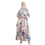 New Bhatara Batik Zahrani Dress 5108 Maxmara Lux Multicolor Geometry Motif Regular Fit - Women, Gami