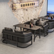 Rest Barbecue Shop Area Hot Pot Commercial Restaurant Sofa Bar Table Chair Type Reception Combinatio