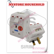 SUM S133N - 3 Way 3 Pin Adaptor with Neon & Switch & with Surge Protector