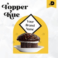 Cake topper / Cake top label