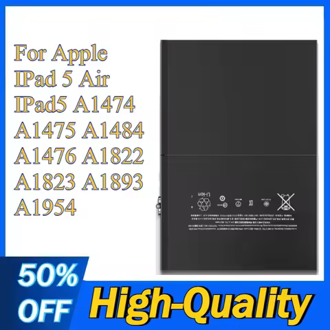 High-Quality Replacement Battery for Apple IPad 5 Air for IPad5 A1474 A1475 A1484 A1476 A1822 A1823 