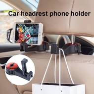 KSL Silver/Red/Blue Car Seat Hook Universal 360 Rotation Hanger 2 in 1 Mobiles Phone Holder