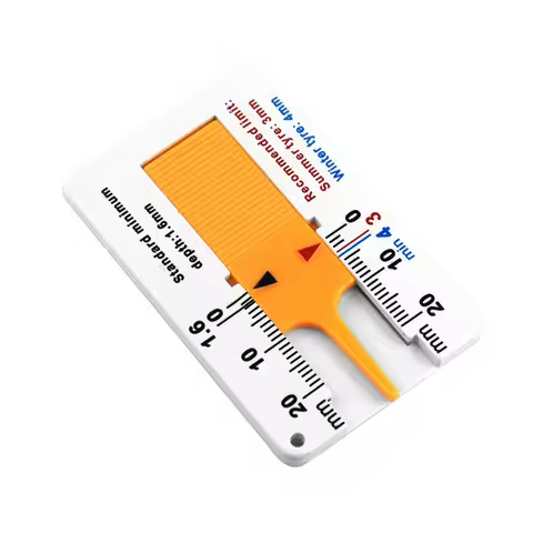Tyre Tread Depth Depthometer Car Wheel Tread Depthometer Tread Ruler Wheel Measure Tool Plastic Meas