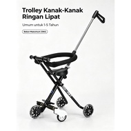 Lightweight Foldable Kids Trolley Stroller | 1-5 Years Max Load 25KG