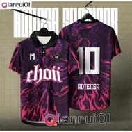 CHOII Retro Collar Baju Viral Thailand Jersey Original Choii Full Sublimation Microfiber Jersey T-sh