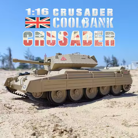 Coolbank 1/16 Scale British Crusader MK III Tank Remote Controlled Military Model Toys With Sound Li