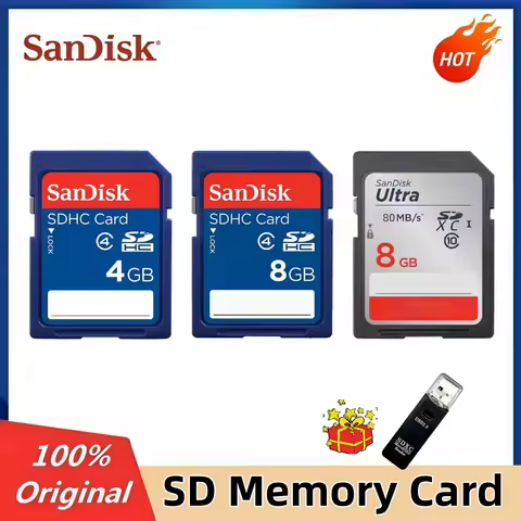 Original Sandisk SD 4G 8G Camera Memory Card for Canon Panasonic CCD digital 3D printer CNC SDHC mem