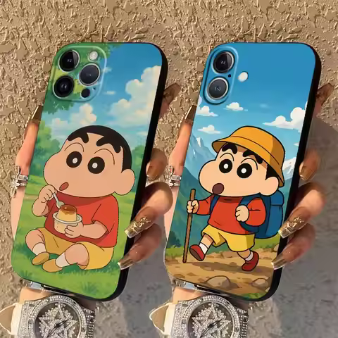 Cra-yons Shin-chans Cute Case for Apple iPhone 17 Pro Max 14 16 XR XS MAX 12 11 Air 13 15 Pro 7 8 Fu