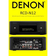 DENON RCD-N12 Mini all-in-one Hi-Fi system with CD player, radio, and HEOS® Built-in