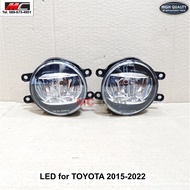 ไฟตัดหมอก LED สำหรับ Revo Yaris Ative Altis โตโยต้า TOYOTA งานเทียบ 81220-0K100 81210-0K150 *TYLED1ค