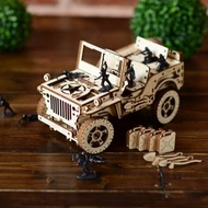 偷偷為男友準備的手工禮物 WOODEN CITY 4×4 吉普車 / 3D模型