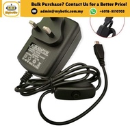 Micro USB Adapter 5V 3A with Switch (Raspberry Pi3)