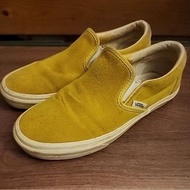 vans slip on 日版 鵝黃色 特殊色 限量 麂皮 稀有 功夫鞋 樂福鞋 懶人鞋 便鞋 kaws 復古 奶油