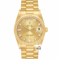 ROLEX 勞力士 18038 Day-Date 蠔式日誌 18K金 金十鑽面 錶徑36mm 自動上鍊 G223