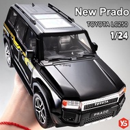 1:24 Scale The New Toyota Prado LC250 Diecast Model Car With Sounds,Lights,Running Lorry Hobbies Col