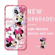 Hontinga Casing Case For OPPO Reno 11 Pro Reno11 F 11F 5G 2F 4 Reno 8 Pro 5G Reno8 T Reno 8T 5G Reno 10 Pro Plus Pro+ 5G Case Transparent Clear Case Mickey Minnie Mouse Soft Silicone Rubber Cases Back Cover Phone Casing Softcase For Girls