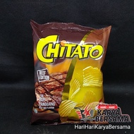 MAKANAN RINGAN SNACK CHITATO SAPI PANGGANG BEEF BBQ FLAVOUR 35GR