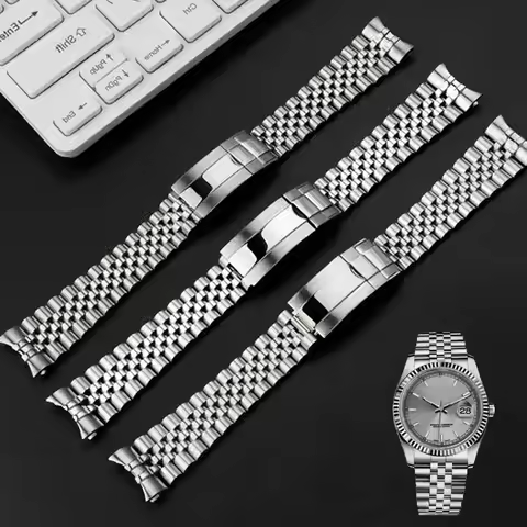 20mm Jubilee Watchband For Rolex Oyster Strap Perpetual Submariner Men Luxury watch chain Mod Parts 