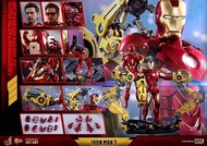 Hottoys Hot Toys MMS462 D22 Iron Man Mark IV with Suit-Up Gantry Collectible Set 黃臂拆甲台