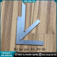 45 degree 90 degree angle ruler, durable chrome-plated steel, for measurement,