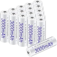Palogreen AA Rechargeable Batteries High Capacity 3000mAh 1.2V NiMH Battery Low Self Discharge Pre-C