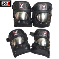 Dekker Deker Mini Pendek Half VOLTZ Besi Snless Protector Biker Motor Kuat untuk siku lutut