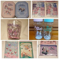 [清貨] 日本迪士尼生蠔bb 膠水樽 plastic water bottle/ 儲物化妝旅行膠袋 冰箱保鮮袋 zip bag / 杯 cup/ A5 folder 文件夾/ 膠卡包收納拉鍊膠袋 ca