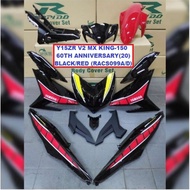 Rapido Cover Set Yamaha Y15ZR V1 V2 MX King-150 60th Anniversary(20) Black Red Yellow Accessories Motor Y15 Ysuku Y15ZR