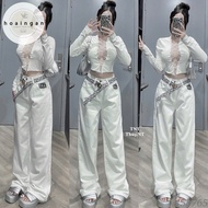 Auntie jeans with belt