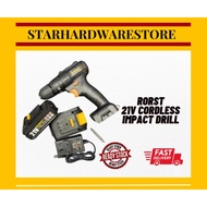 RORST 21V Cordless Impact Drill 35N.m - 2 Batteries