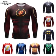 Anime Flashman T Shirt Men Compression GYM Sportswear Jersey Quick Dry Men Tshirt
