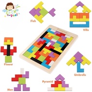 Wooden Russia Geometry Tangram Puzzle