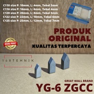 MATA WIDIA C110 CHISEL C116/ C120/ C122 ORIGINAL ZGCC CARBIDE WIDIA TAPER BIT/ YG-6 C110/ YG-6 C116/