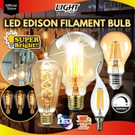 LED Edison Filament Bulb 4W 6W 40W Retro Vintage LED Candle Bulb E14 E27 Daylight / Warmwhite Mentol
