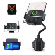 【HOT SALE】 Auto Clamping Wireless Car Charger Stand for Z Fold5 4 3 X Fold Plus Fold2 Car Cup Holder