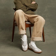 Giày thể thao nam bán chạy nhất màu trắng xám Replica Germany Trainer có đế cao su - Cổ điển, đa năn