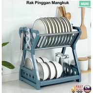 Dish Rack 2-tier 2-layer Bowl Rack Kitchen dish Rack dish drainer dish Rack dish drainer Rack Bowl d