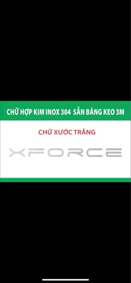 Chữ xforce chữ xforce dán nóc capo. Phụ kiện xe xforce tem trang trí xforce