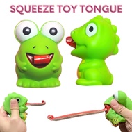 Taiyo Kids Toys Squeeze Toy Tongue Squishy Squeeze Dino Frog Cute Accessories