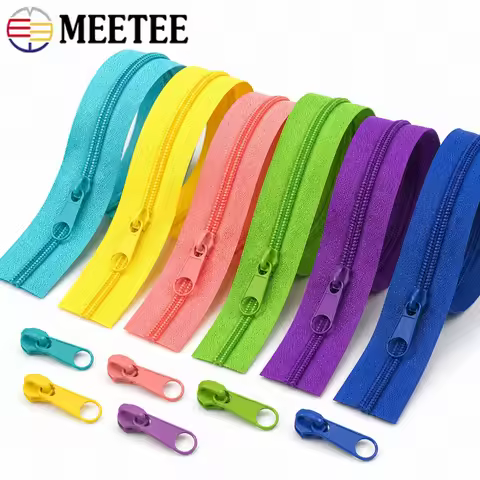 10/20M 3# 5# Rainbow Nylon Zipper By Yard with Sliders Bag Garment Decor Closure Zip Pillow Sewing Z