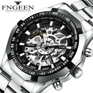 Jam tangan FNGEEN Automatic pria otomatis Sports mekanik skeleton Neo