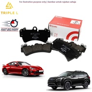BREMBO REAR BRAKE PADS TOYOTA GT86 SUBARU FORESTER TURBO BRZ