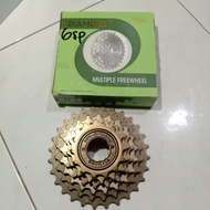 gear 6 speed / gear 7 speed drat ulir diamond sprocket  freewheel 7 speed / 6 speed sepeda lipat bmx