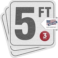 Aquatic Custom Tile, 5FT Pool Depth Markers, 6x6 Inches Vinyl Pool Stickers, Swimming Pool Number Ma